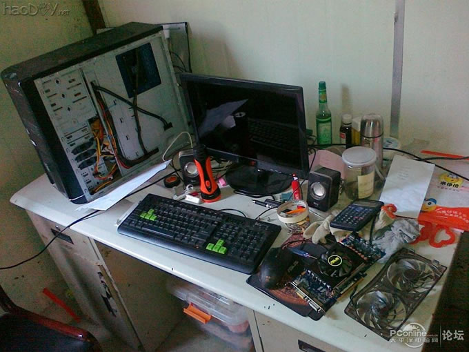 点击查看原图 显卡热管散热风扇暴改超大风量