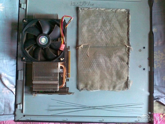 点击查看原图 显卡热管散热风扇暴改超大风量