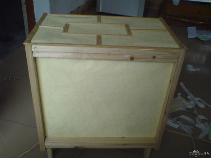 点击查看原图 一物多用,33.5元打造灯箱效果的木质电脑机箱