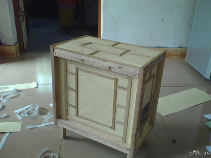 点击查看原图 一物多用,33.5元打造灯箱效果的木质电脑机箱