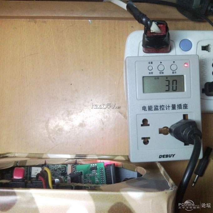 点击查看原图 软硬大改T5710瘦客户机,废旧饼罐改造电脑机箱,30W节能迷彩下载