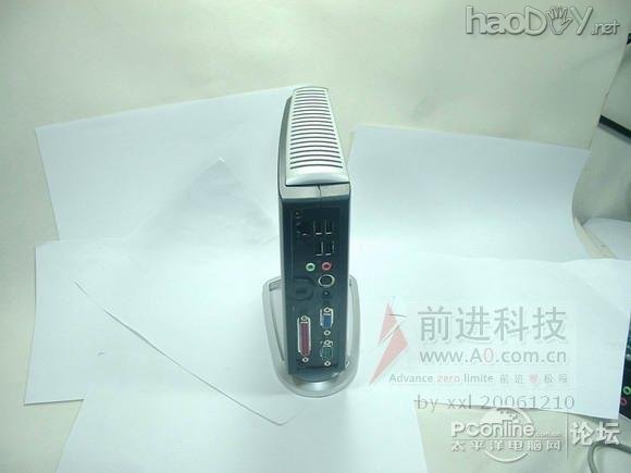 点击查看原图 软硬大改T5710瘦客户机,废旧饼罐改造电脑机箱,30W节能迷彩下载