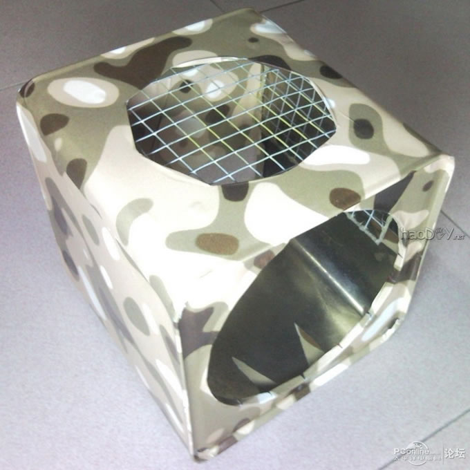 点击查看原图 软硬大改T5710瘦客户机,废旧饼罐改造电脑机箱,30W节能迷彩下载