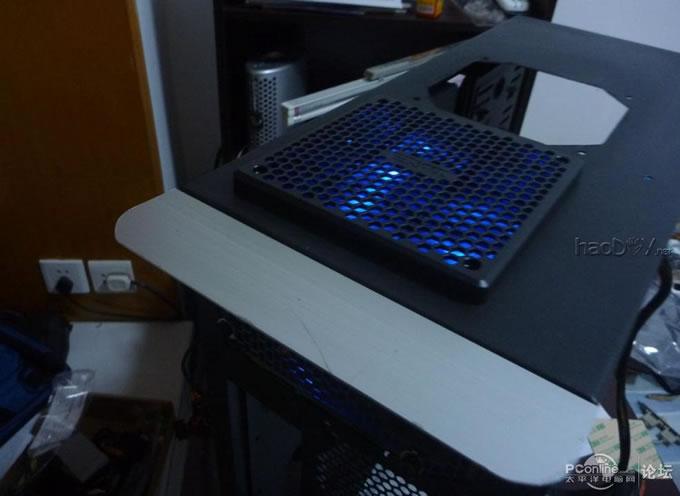 点击查看原图 电源上翻~走线~铝合金~亚克力~荧光透明电脑主机机箱