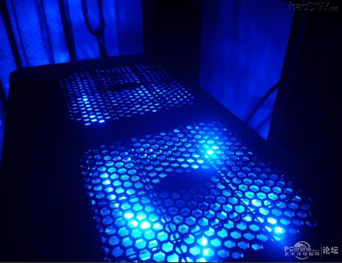 点击查看原图 电源上翻~走线~铝合金~亚克力~荧光透明电脑主机机箱