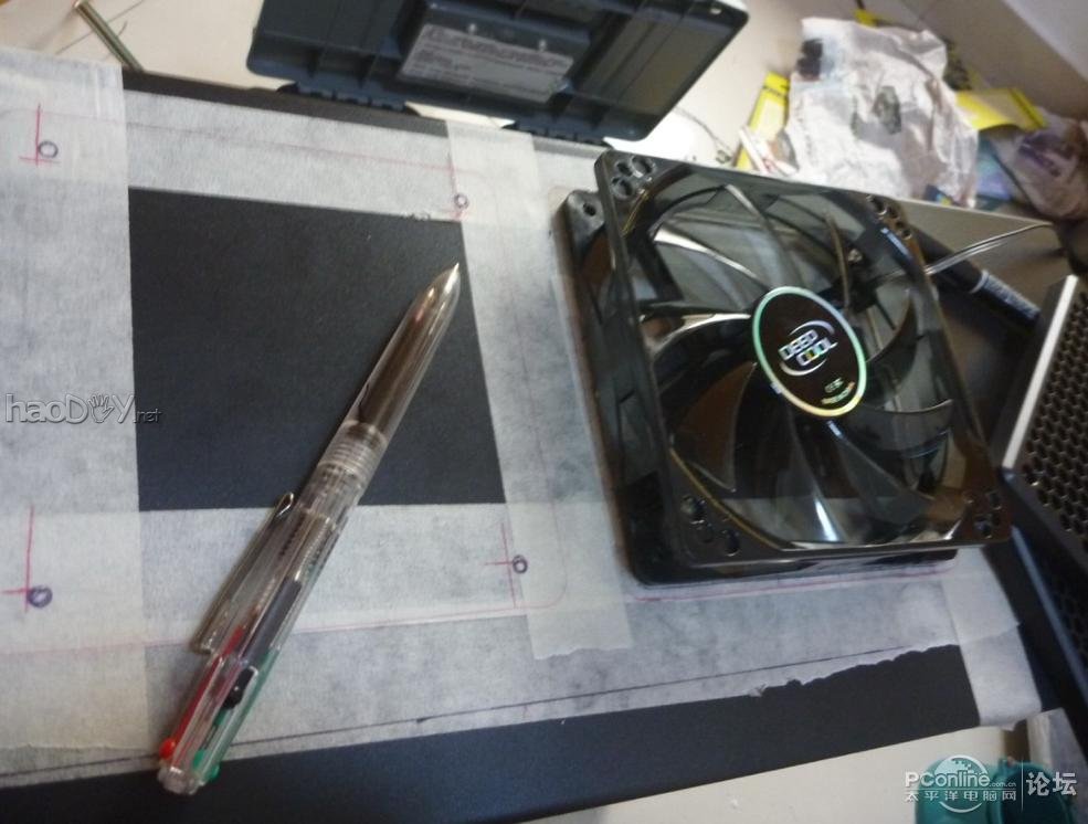 点击查看原图 电源上翻~走线~铝合金~亚克力~荧光透明电脑主机机箱