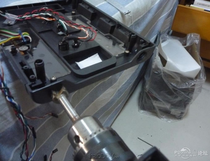 点击查看原图 电源上翻~走线~铝合金~亚克力~荧光透明电脑主机机箱