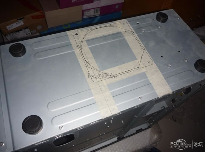 点击查看原图 电源上翻~走线~铝合金~亚克力~荧光透明电脑主机机箱