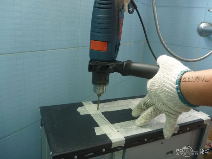 点击查看原图 电源上翻~走线~铝合金~亚克力~荧光透明电脑主机机箱