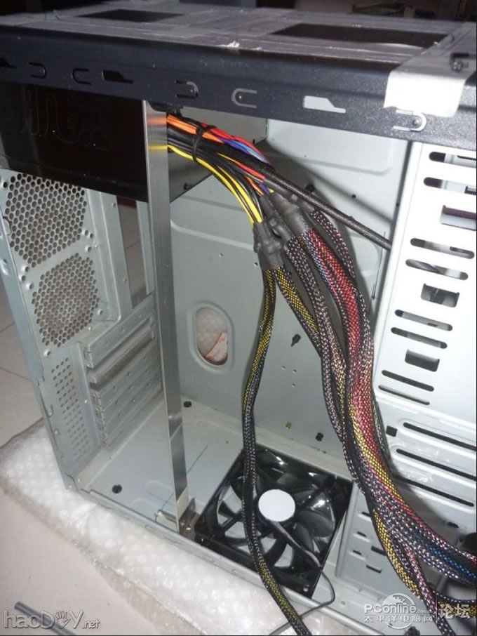 点击查看原图 电源上翻~走线~铝合金~亚克力~荧光透明电脑主机机箱