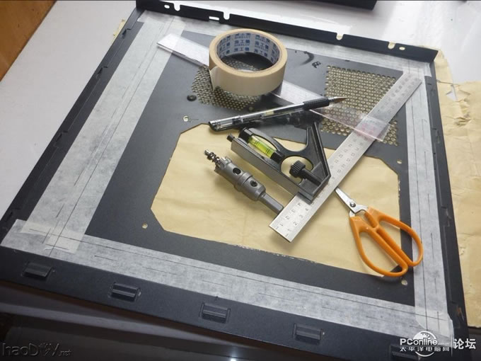 点击查看原图 电源上翻~走线~铝合金~亚克力~荧光透明电脑主机机箱