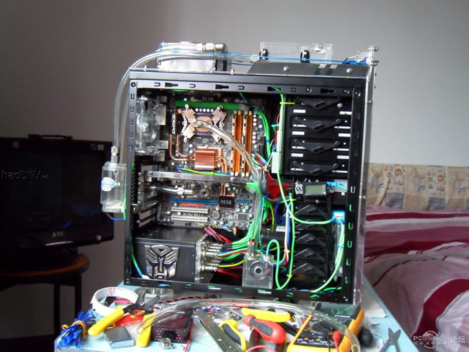 点击查看原图 发一下我改的航空插头模块电脑电源