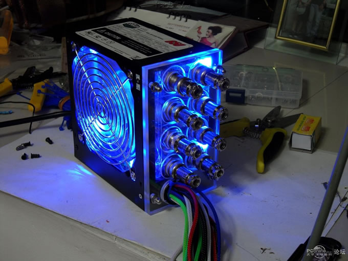 点击查看原图 发一下我改的航空插头模块电脑电源