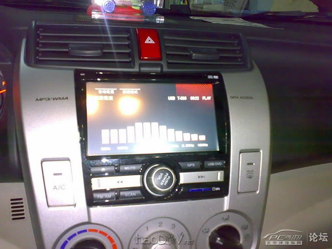 新提的锋范改装车载DVD作业图