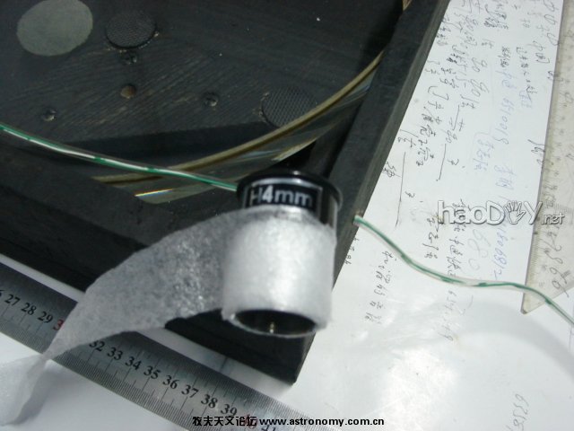 测试时用的目镜 自制12英寸口径木质构架天文望远镜