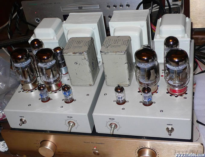 双单声道kt88电子管推挽胆机装机实验