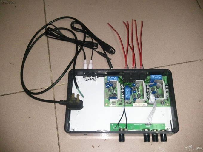 点击查看原图 diy制作了一个5.1声道盒子家庭影院av功放