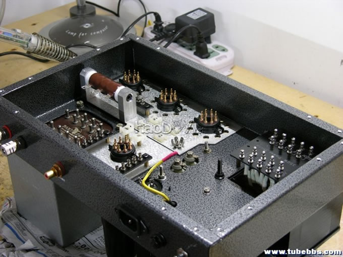 平常心、音乐味----为四友兄制作的KT66/EL34PP放大器 为四友兄制作的ecc32+KT66/EL34PP推挽胆机电子管放大器