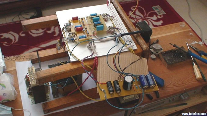 200B的Siver Rhythm 6sj7+kt66电子管单端胆机功放基本完成