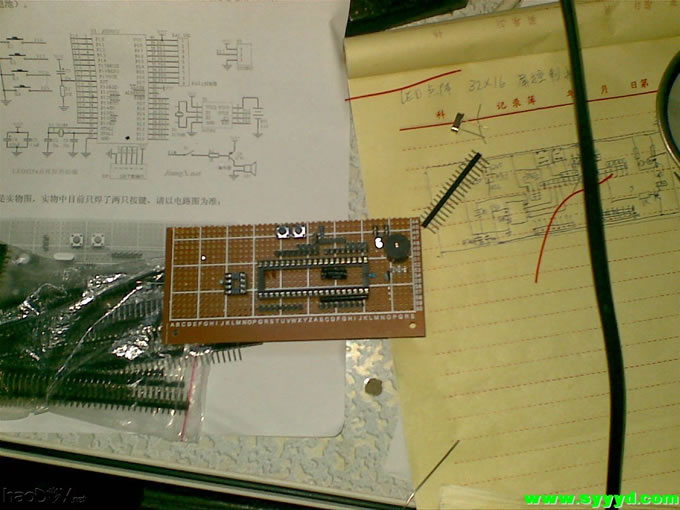 20100226(004).jpg 自己动手制作 32*16LED点阵显示屏~! 含程序 原理图