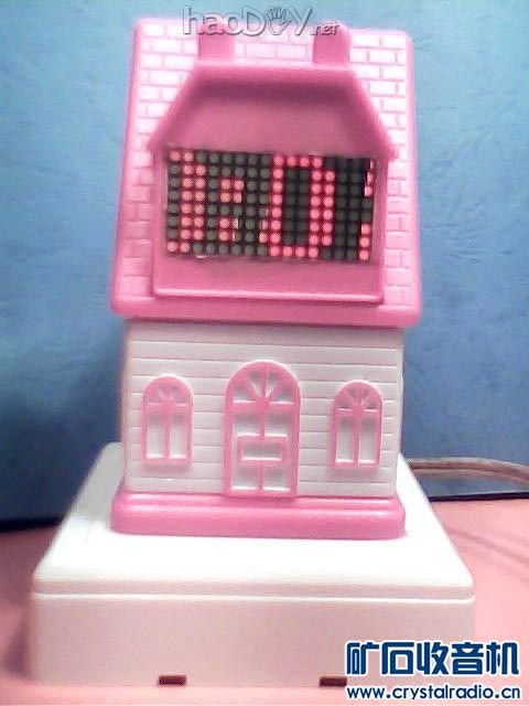 1-1成品1.jpg mini1608LED点阵微型万年历