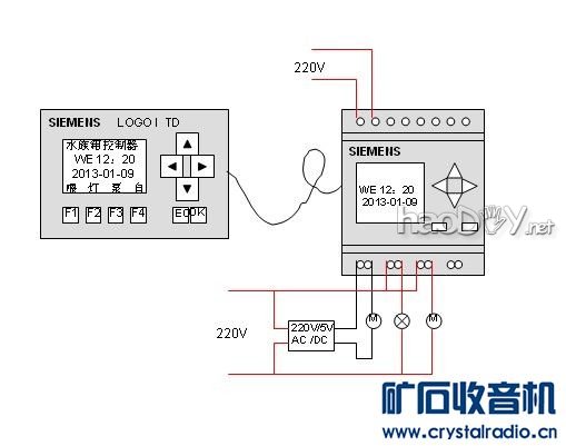 喂鱼1.jpg 自动喂食喂鱼器 —— PLC作品