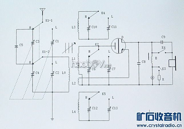 图0 线路图.jpg 性能优良的“远程”矿石接收机收音机