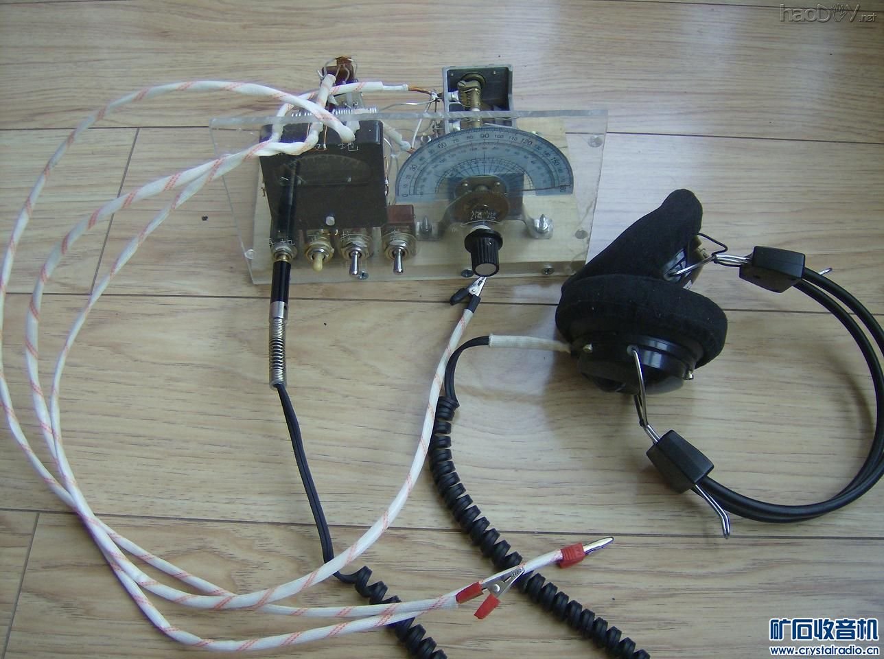 HPIM0644.JPG 画轴大环场效应管检波中波矿石收音机