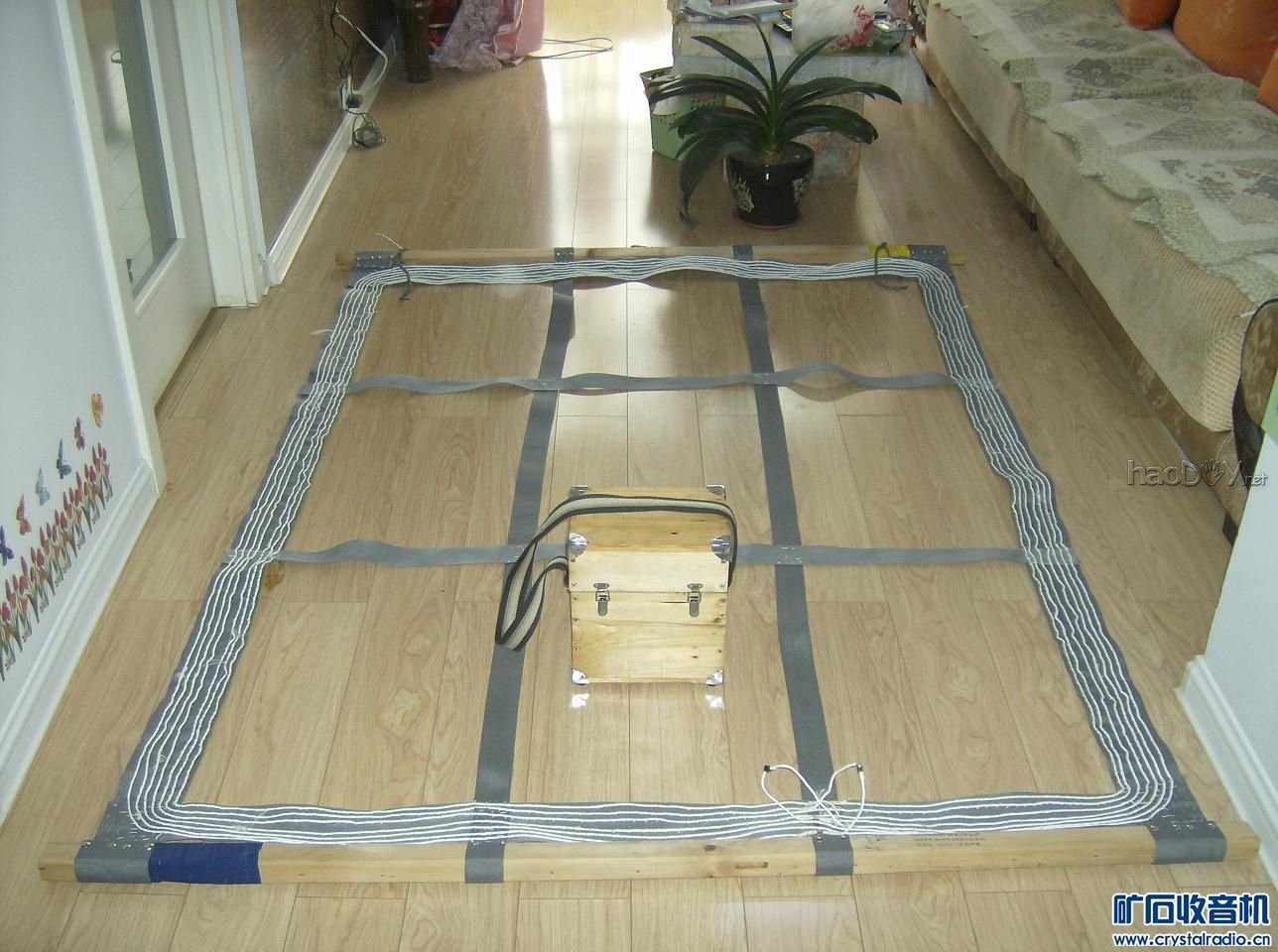 HPIM0674.JPG 画轴大环场效应管检波中波矿石收音机