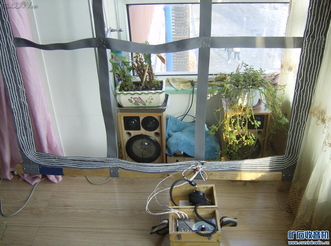 HPIM0669.JPG 画轴大环场效应管检波中波矿石收音机