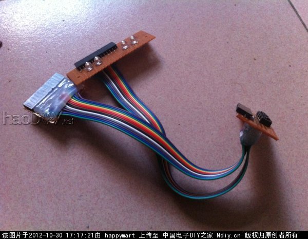 照片 124.jpg 洞洞板,LED,51单片机+DS1302做的小夜灯时钟 附视频