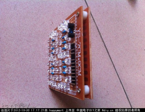 照片 122.jpg 洞洞板,LED,51单片机+DS1302做的小夜灯时钟 附视频