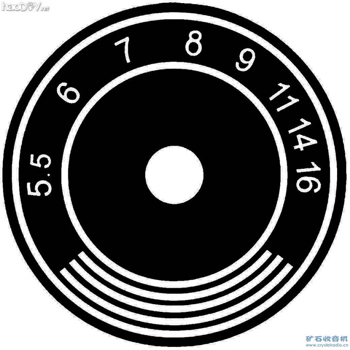 彭小弟之度盘黑白.jpg 两管再生收音机