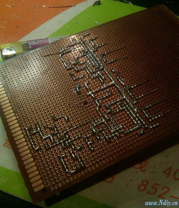 5.jpg 第一次洞洞板分立纯后级功放板