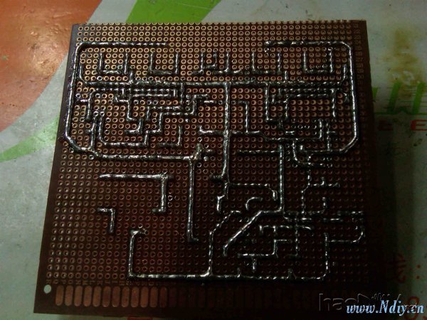 7.jpg 第一次洞洞板分立纯后级功放板