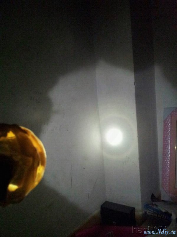 强光 自制LED强光灯防水手电筒