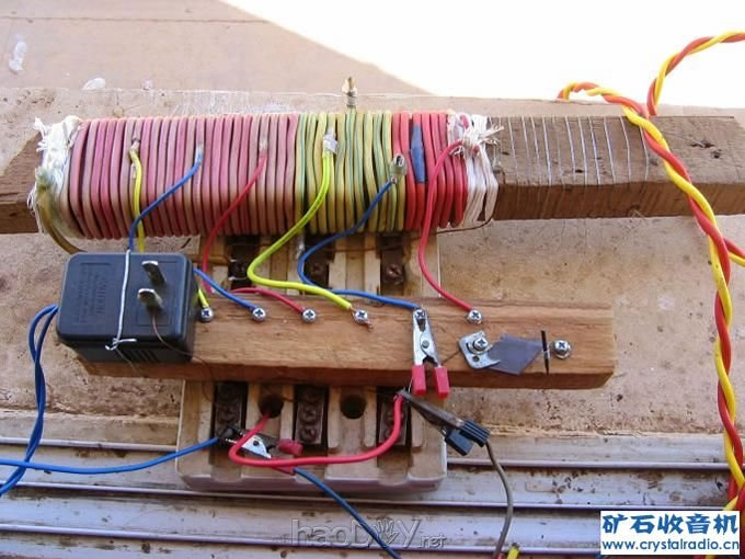 1.JPG 就地取材diy制作的矿石无源收音机