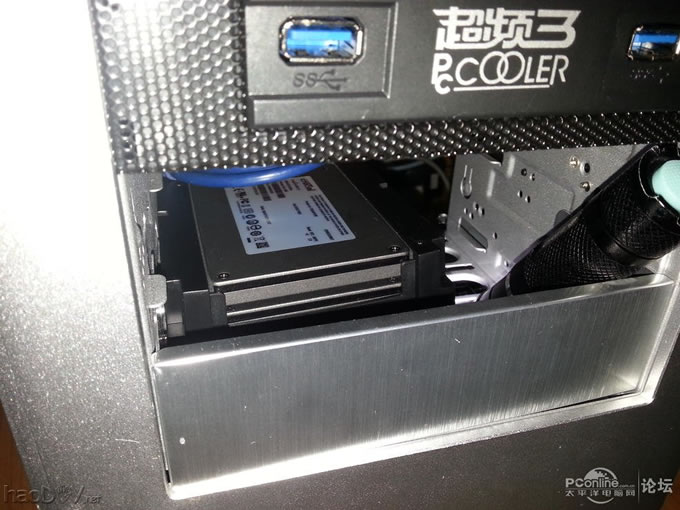 点击查看原图 主板大动工 前置usb3.0前置面板换新装