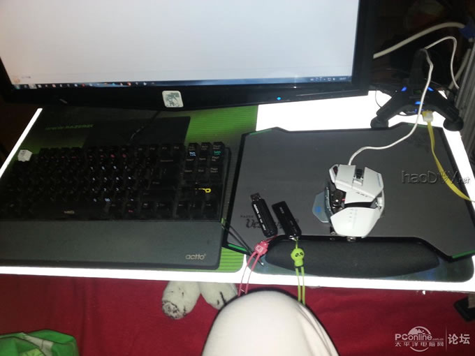 点击查看原图 主板大动工 前置usb3.0前置面板换新装