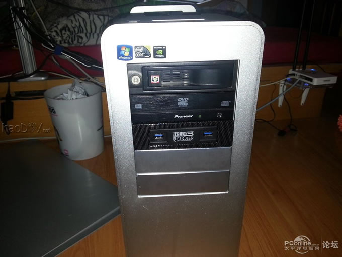 点击查看原图 主板大动工 前置usb3.0前置面板换新装