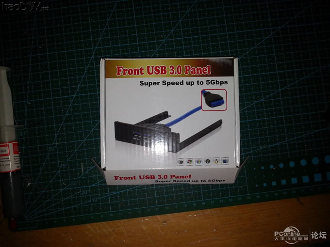 点击查看原图 主板大动工 前置usb3.0前置面板换新装