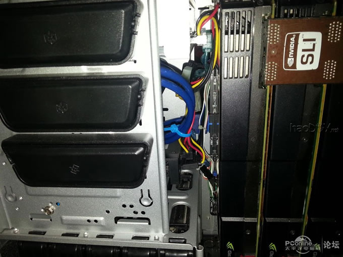 点击查看原图 主板大动工 前置usb3.0前置面板换新装