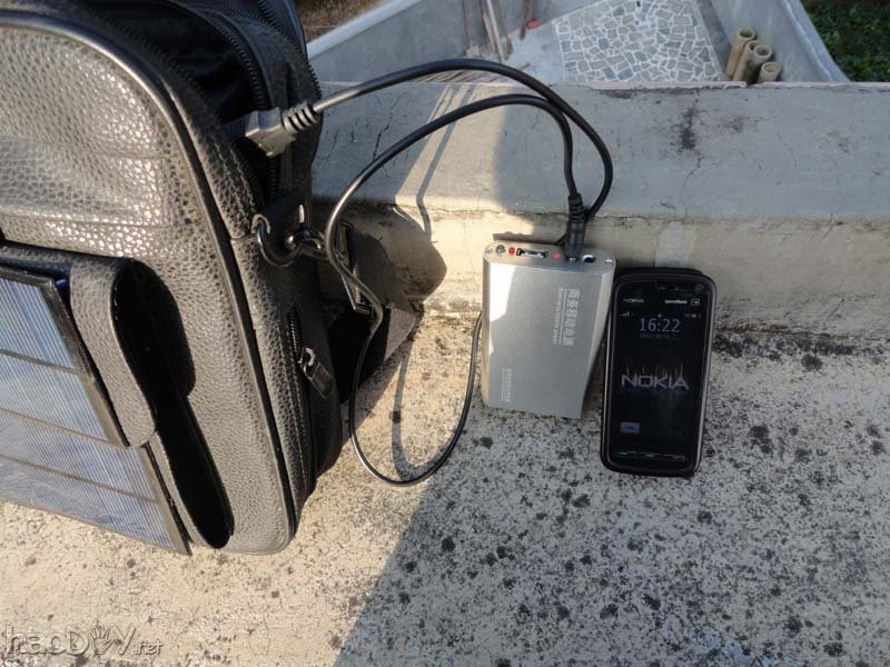 点击检查原图 节能环保无处不在,自制太阳能充电包包