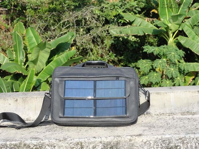 点击检查原图 节能环保无处不在,自制太阳能充电包包