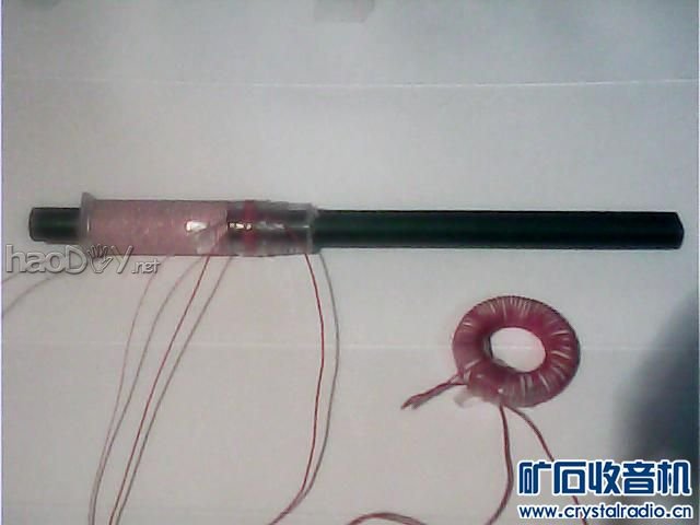 4磁棒线圈和磁环线圈.jpg 无外接天地线、无电源3DQ单管便携式中波收音机