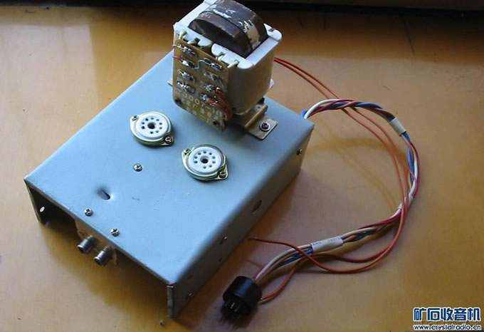 接线后正面.jpg 实验6S6电子管推挽胆机功放