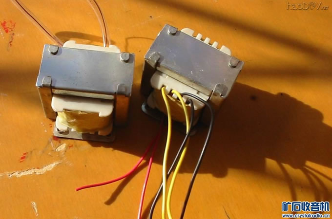 电感及输入.jpg 实验6S6电子管推挽胆机功放