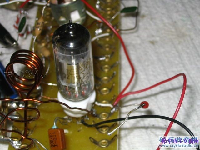 直流供电电子管接收FM的超再生收音机实验