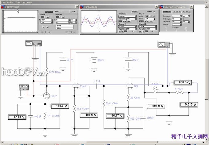 6sl7+2A3电子管单端胆机功放制作