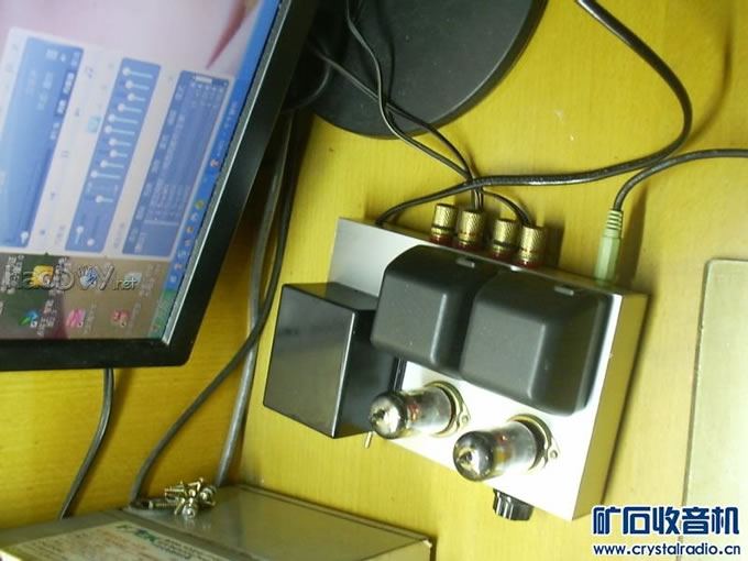 00000082.JPG 我做的6N2+6N1电子管小胆机功放